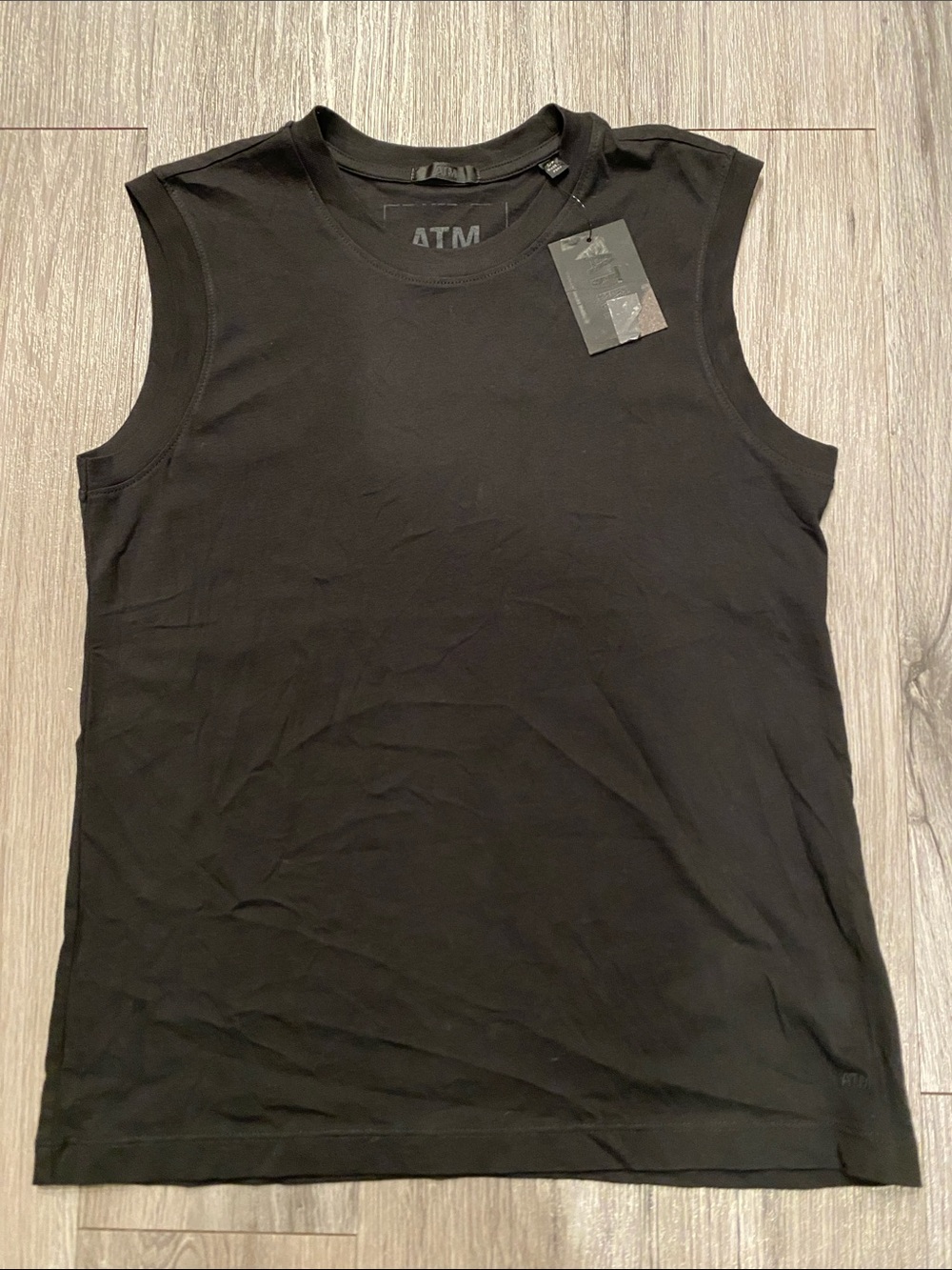 ATM Anthony Thomas Melillo  Black Sleeveless Tank Top